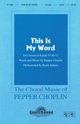 This Is My Word SATB choral sheet music cover